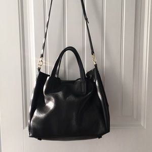 Black top handle/cross body bag